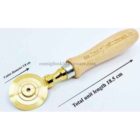 Brass Pastry and Pasta Wheel