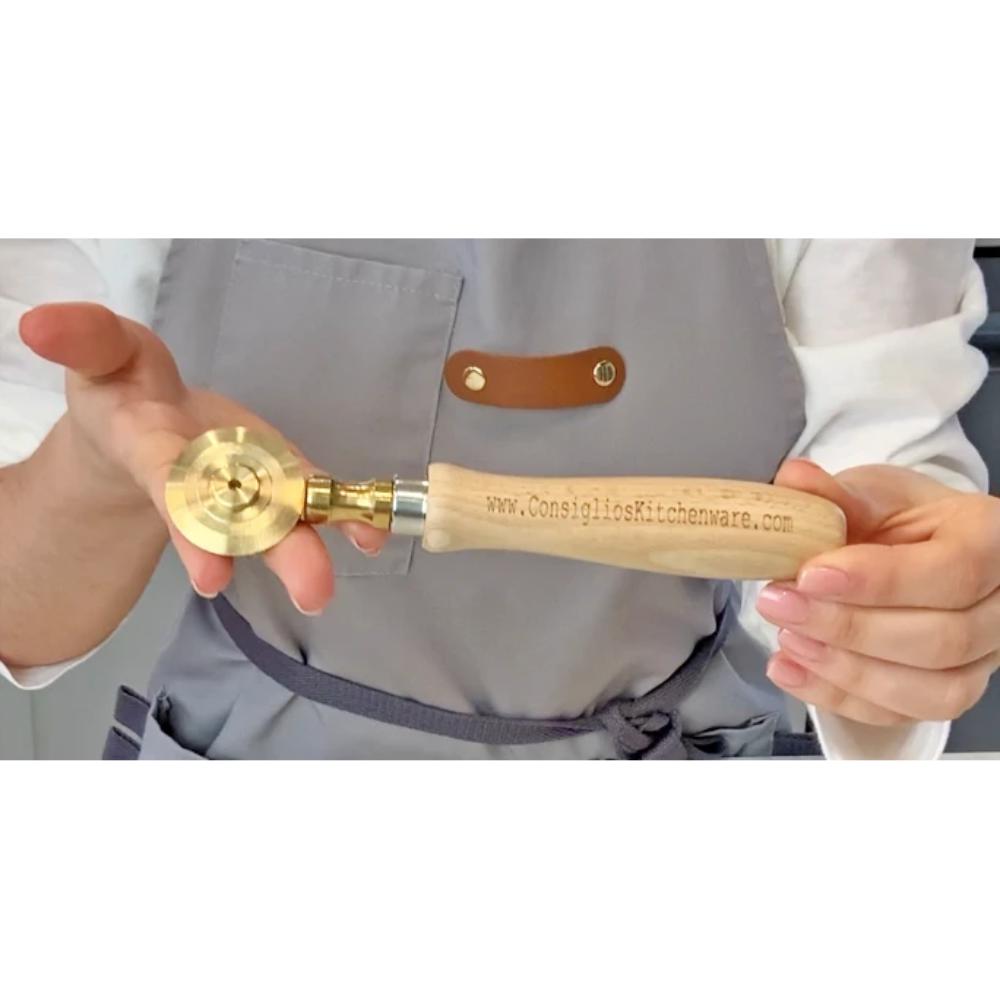 Brass Pastry and Pasta Wheel