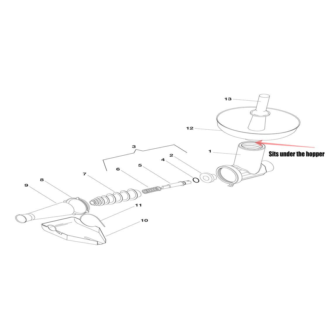 Fabio Leonardi SP5 O-Ring / Hopper Gasket / Washer (2024 prior)